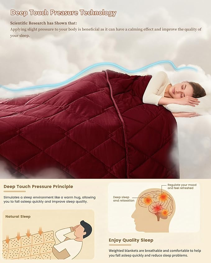 L'AGRATY Queen Size Weighted Blanket - Image 4