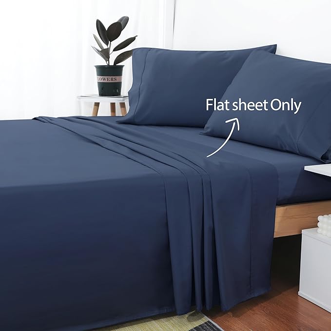 Cotton Queen Sheet Only, 600 Thread Count 100% Egyptian Cotton Top Sheet 1Pcs - Image 2