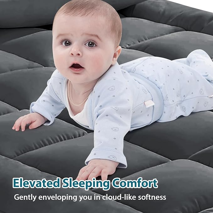 CYMULA California King Mattress Topper, Extra Thick 3D Snow Down Alternative - Image 8
