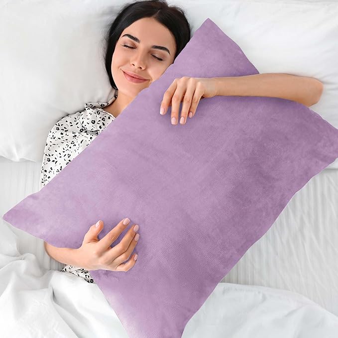 BEDELITE Flannel Pillow Cases Queen Size Set of 2, Super Soft Fleece Pillowcases - Image 5