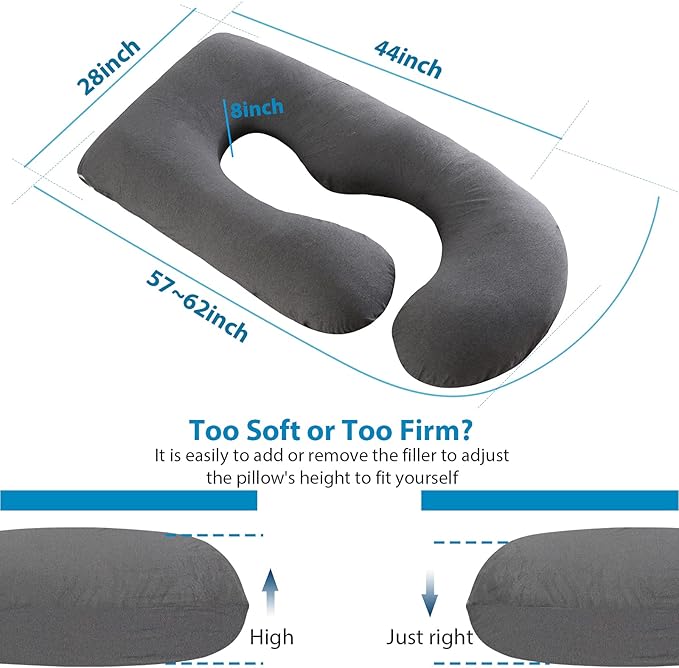 BATTOP Pregnancy Pillow for Sleeping, Full Body Pillow for Pregnancy Women - Image 4