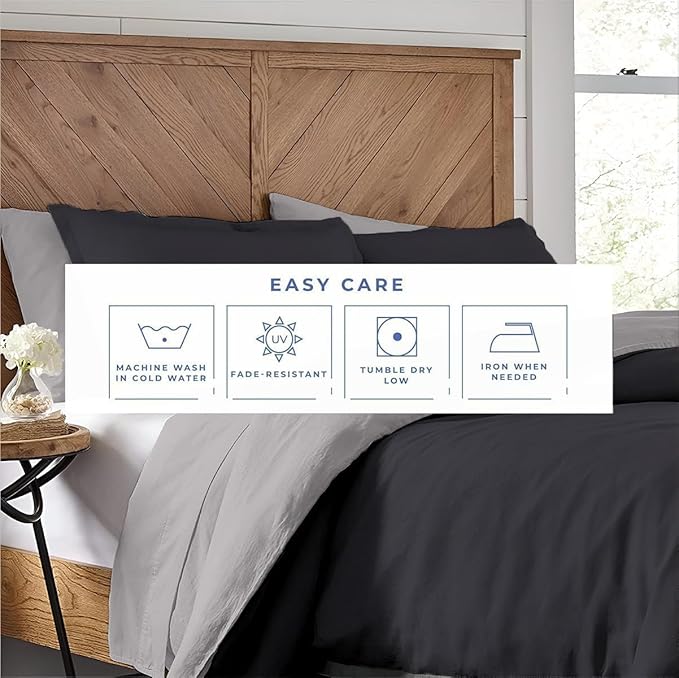 Kotton Culture 120"x98" 3 Pc Oversized King Duvet Cover Set 100% Egyptian Cotton - Image 7