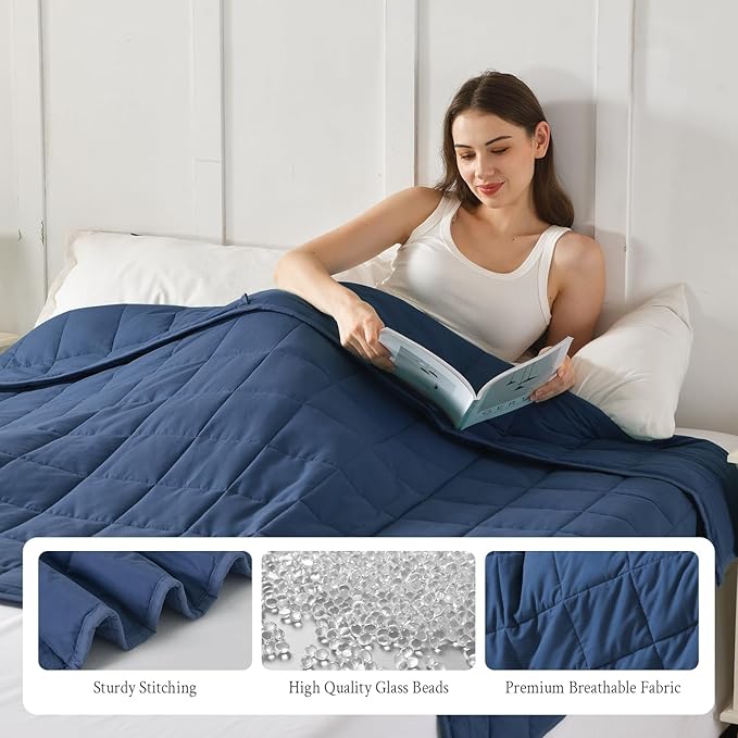 Topblan Weighted Blanket for Adults 15lbs, Soft Cooling Breathable Weighted - Image 5