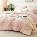 CozyLux Full Size Comforter Sets Blush Pink, 7 Pieces Bed in a Bag Full by CozyLux