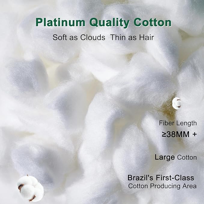 YOUR MOON Fluffy Support Bed Pillow King Size, Super Soft Premium - Image 4