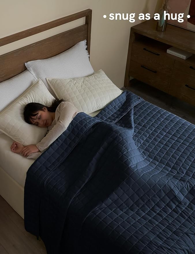YnM 17lbs Weighted Blanket for Adults, Cotton Heavy Bed Throw Blanket - Image 3