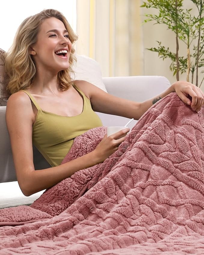 Cottonblue Jacquard Weighted Blanket 15 lbs - Image 5