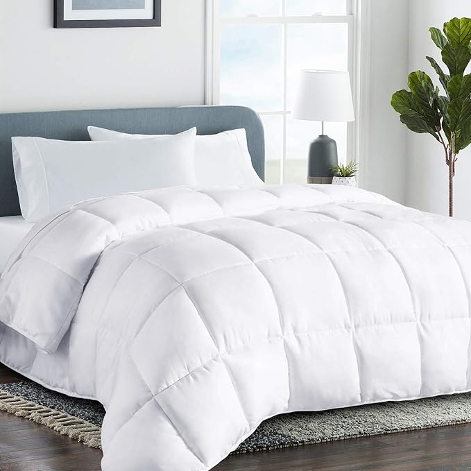COHOME Queen Size Cooling Comforter, All-Season Quilted Down Alternative Duvet by COHOME