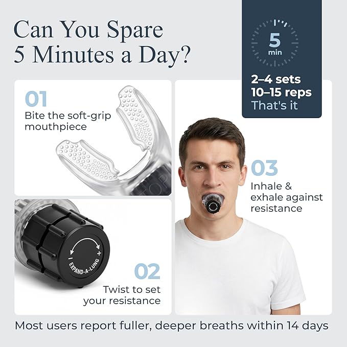 Expand-A-Lung | Breathing Exercise Fitness Trainer | Inspiratory Muscle - Image 2