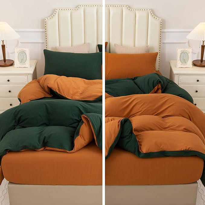 PURE ERA Jersey Knit Duvet Cover Set 100% T-Shirt Cotton Super Soft Comfy 3pc by PUREERA