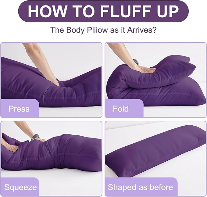 DOWNCOOL Large Body Pillow Insert- Breathable Full Body Pillow - Image 4