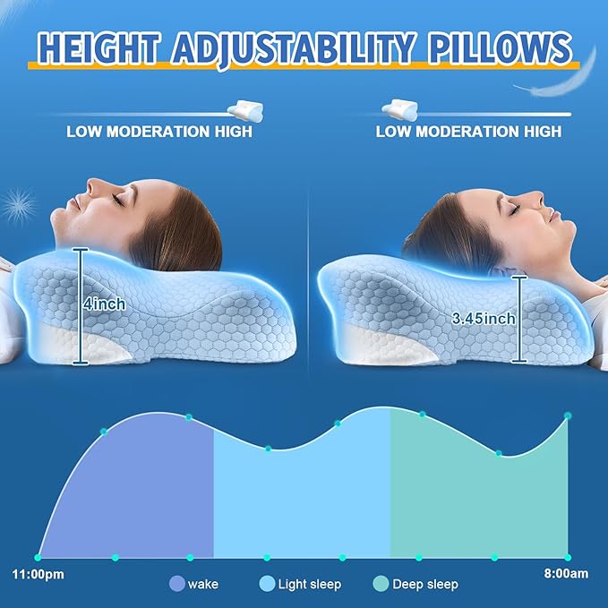Cervical Neck Pillows with Memory Foam - Image 5