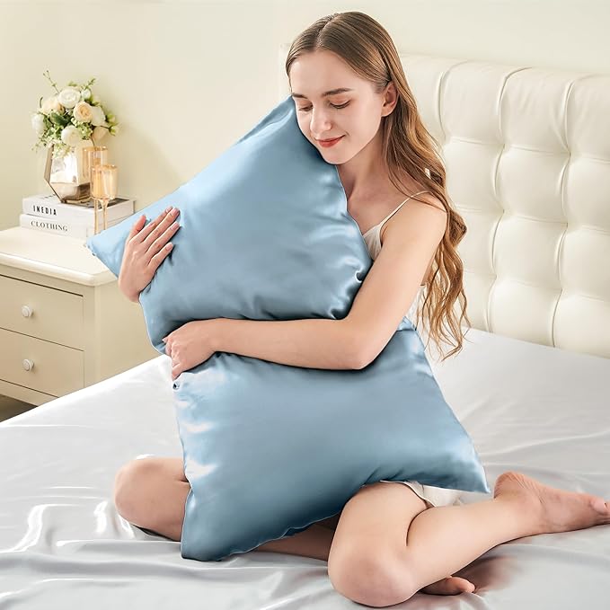 INFIIXSO Mulberry Silk Pillow Cases King Size Set of 2, Silk Pillowcase - Image 3