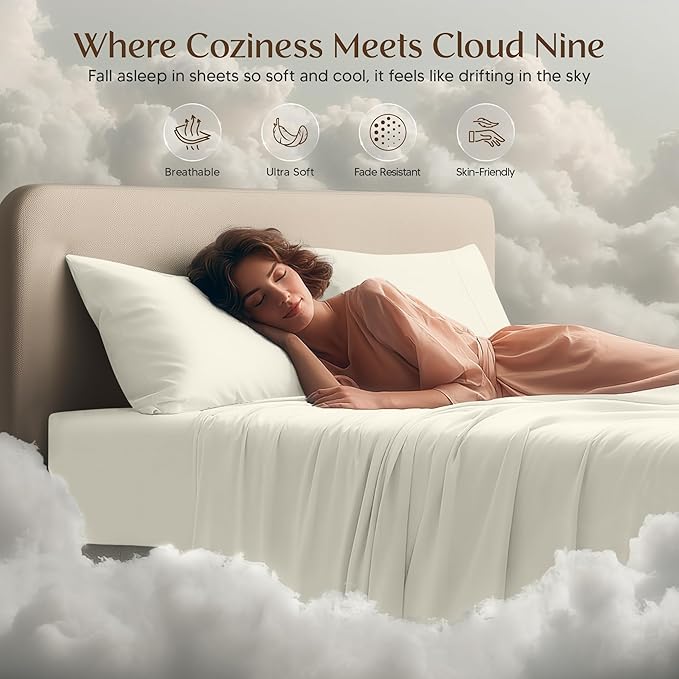 Utopia Bedding Queen Size Sheet Set – 4 Piece Bed Sheets, Soft and Breathable - Image 6