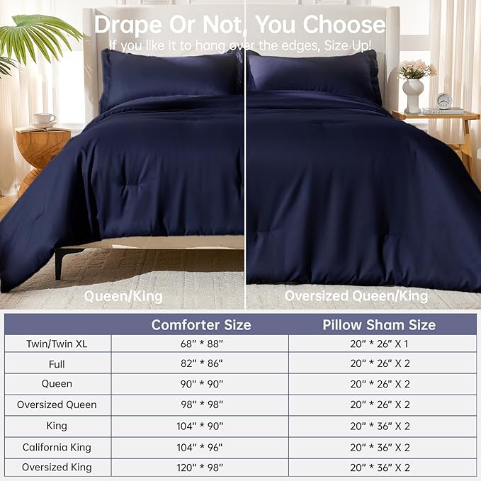 MUXHOMO Queen Comforter Set, All Season Ultra Soft Down Alternative Bedding - Image 8