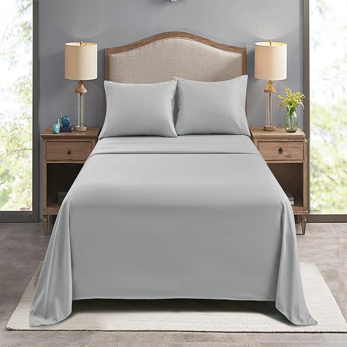 FreshCulture Twin Flat Sheets Only, Soft Microfiber Bedding Sheets - Image 7