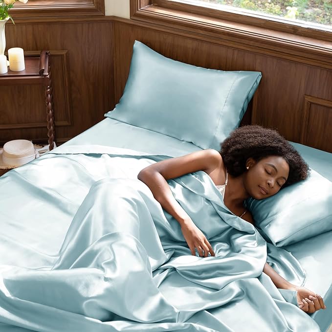 CozyLux Satin Sheets Full Size Sheets - Image 2