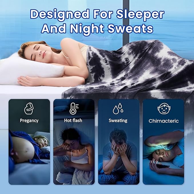 Topcee Cooling Blanket for Hot Sleepers and Night Sweats, 100% Oeko-Tex - Image 4