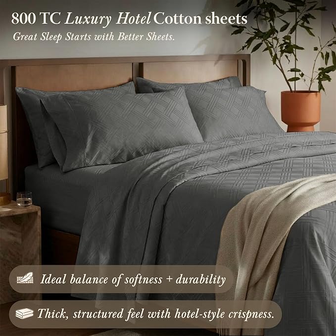 Threadmill Luxury 100% Cotton Full Bed-Sheets - Image 2