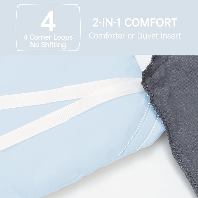 MUXHOMO King Size Comforter Set, All Season Ultra Soft Down Alternative Bedding - Image 6