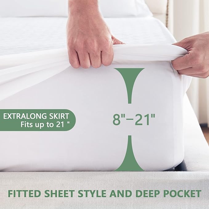 PremiumWaterproof Mattress Protector Twin XL Size, Breathable Bed Cover 3D Air - Image 4