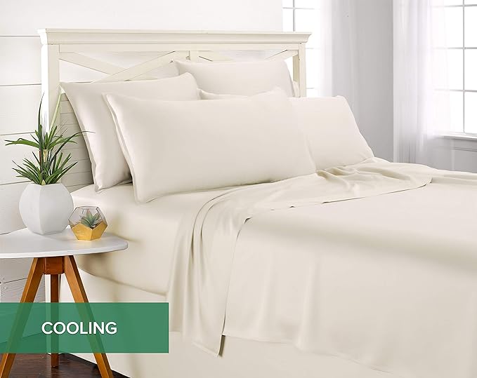 Pure Bamboo Twin XL Sheets, Genuine 100% Organic Viscose Derived from Bamboo - Image 5