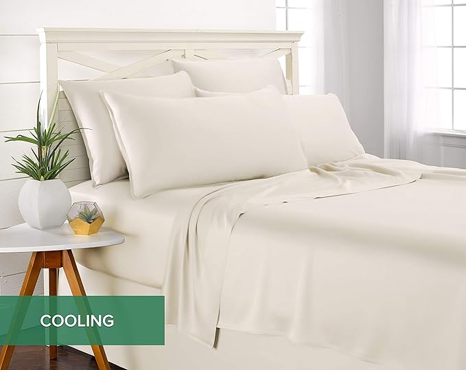 Pure Bamboo Split King Sheets, Genuine 100% Organic Viscose Derived from Bamboo - Image 4