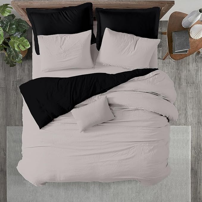 Kotton Culture 3 Pc King Size Duvet Cover Set- 100% Egyptian Cotton 600 Thread by KottonCulture