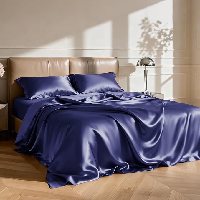 Love's cabin Twin Satin Sheet Sets - Image 2