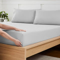 Twin XL Fitted Sheet Only with Full Elastic & Built in Corner Sheet Straps to by SweetHomeCollection