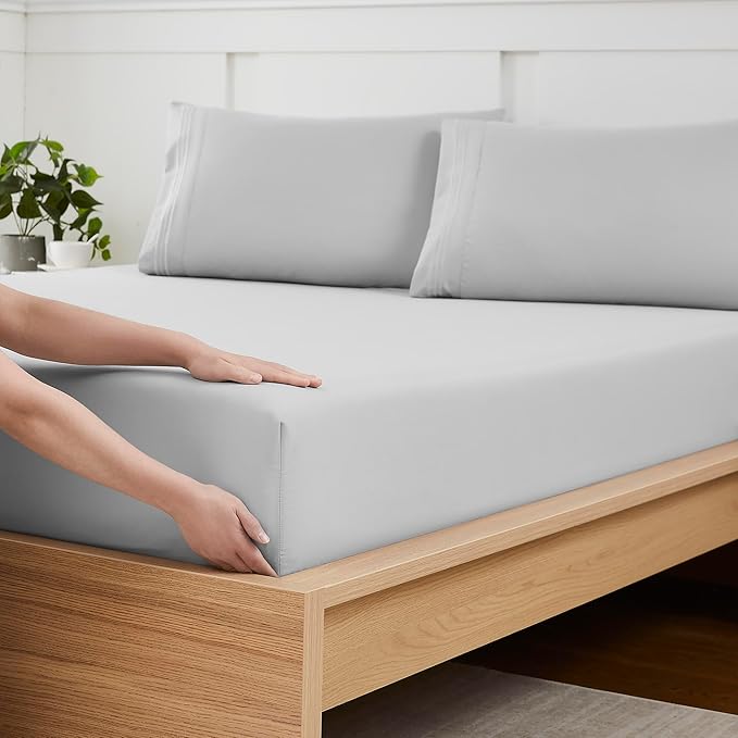 King Size Fitted Sheet Only by SweetHomeCollection