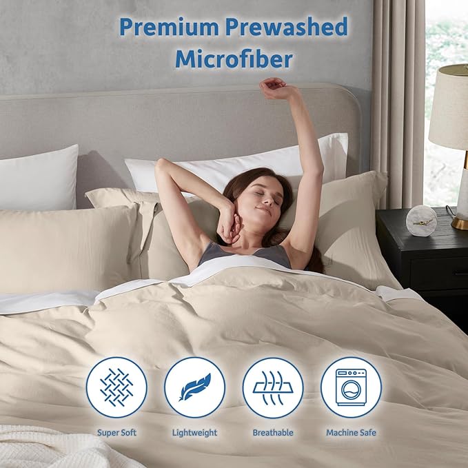 Nestl Linen California King Duvet Cover Sets - Image 6