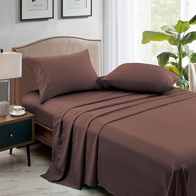 FreshCulture King Flat Sheets Only, Soft Microfiber Bedding Sheets - Image 3