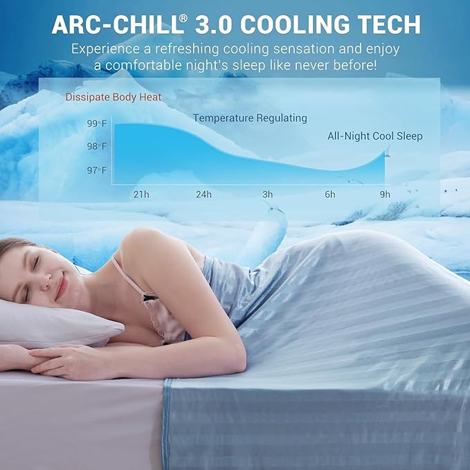 Elegear Revolutionary Cooling Blanket Queen, Absorbs Heat to Keep Body Cool - Image 3
