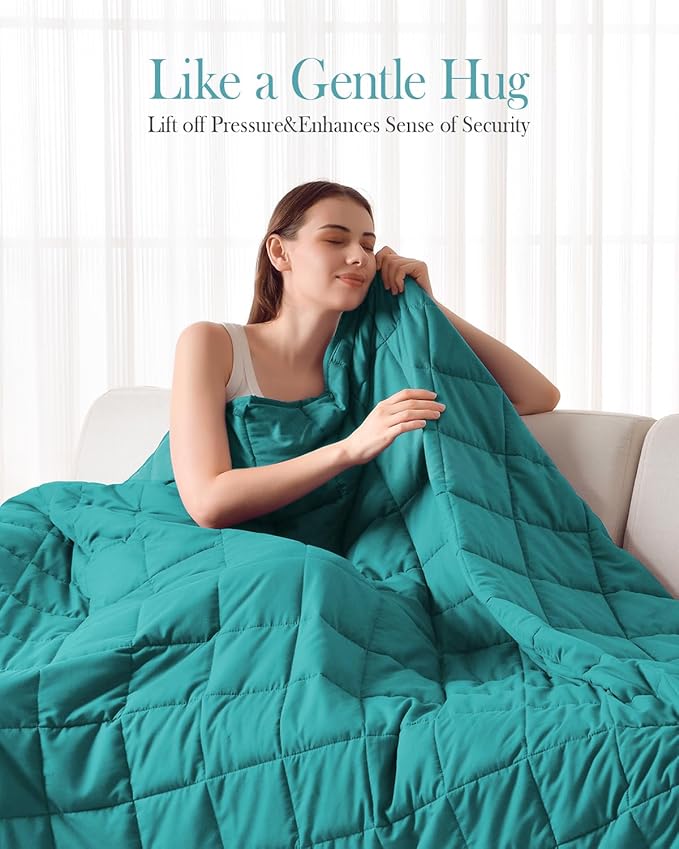 Topblan Weighted Blanket for Adults 12lbs, Soft Cooling Breathable Weighted - Image 2