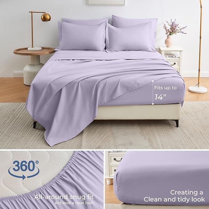 Sasttie Twin XL Comforter Set, 5 Pieces Twin XL Bed in a Bag, Complete Bedding - Image 4