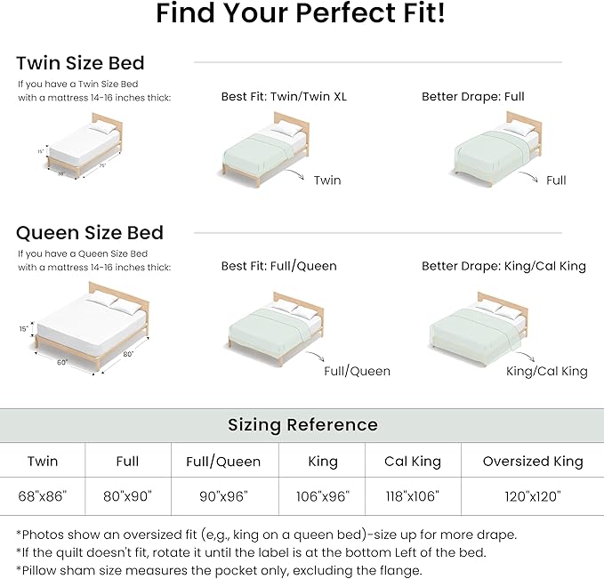 Love's cabin King Quilt Set Sage, Bed in a Bag King Size Bedding 7 Pieces - Image 8
