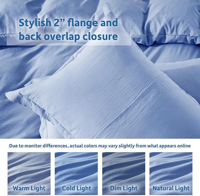 Nestl Calm Blue Duvet Cover Full Size - Image 8
