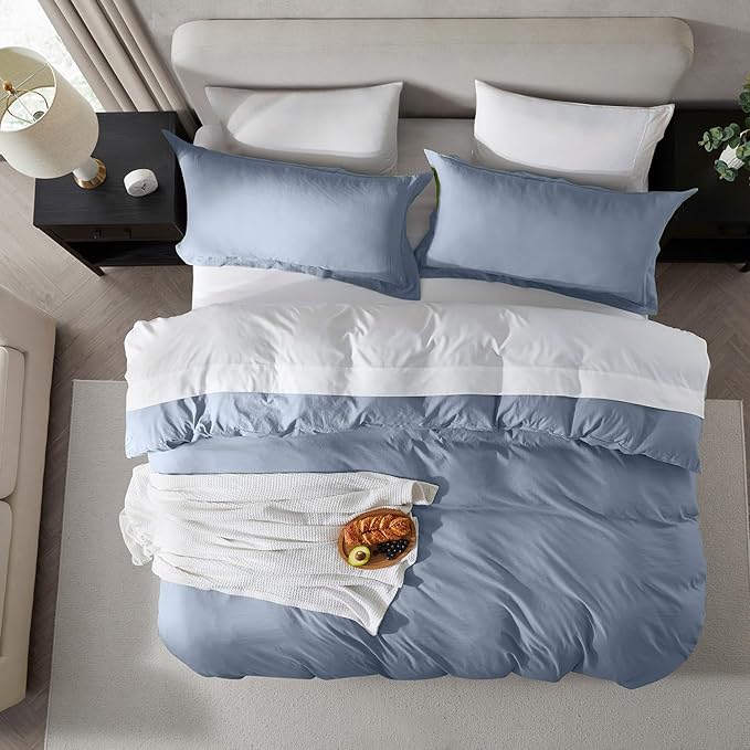 Nestl Stone Blue Duvet Cover Full Size - Image 5