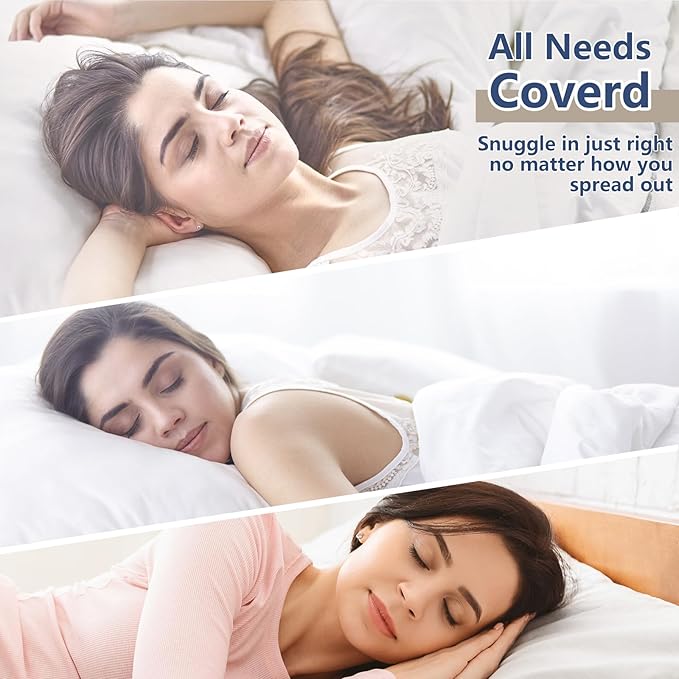 CozyLux Pillows Standard Size Set of 2, Soft Supportive Down Alternative Bed - Image 7