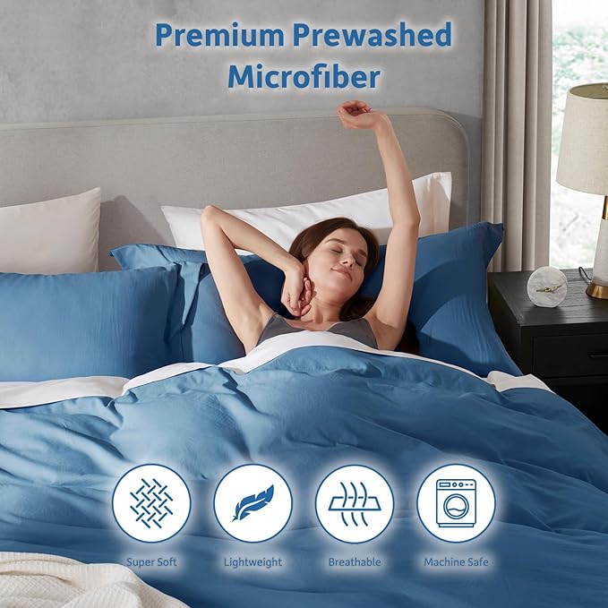 Nestl Blue Heaven California King Duvet Cover Sets - Image 6