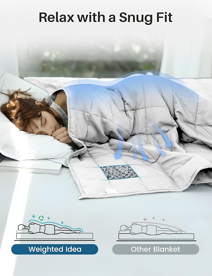 Weighted Idea Weighted Blanket for Adults Cooling Breathable Heavy Blanket - Image 4