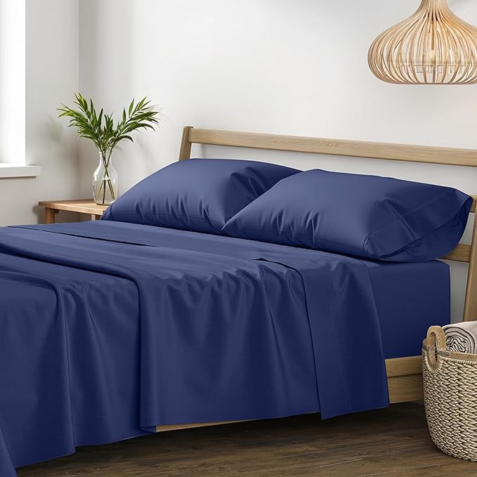 XOOX Linen 100% Egyptian Cotton Sheets California King Size by XOOXLinen