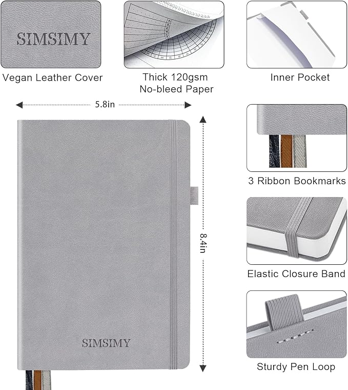 Dotted Journal Notebook with Premade Bullet Templates, Pre-made Dot Grid - Image 7