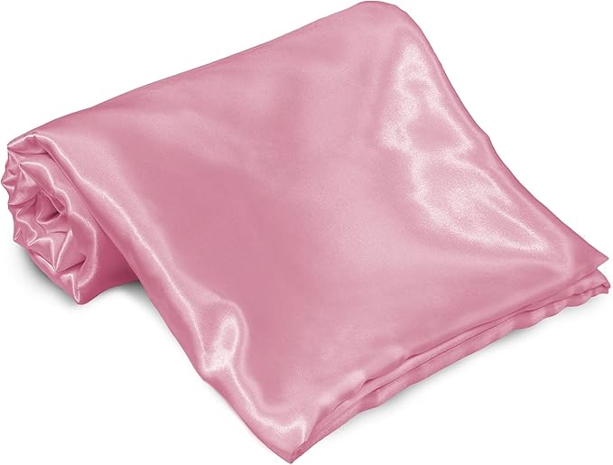 Homiest Pink Satin Flat Sheet King - Image 2