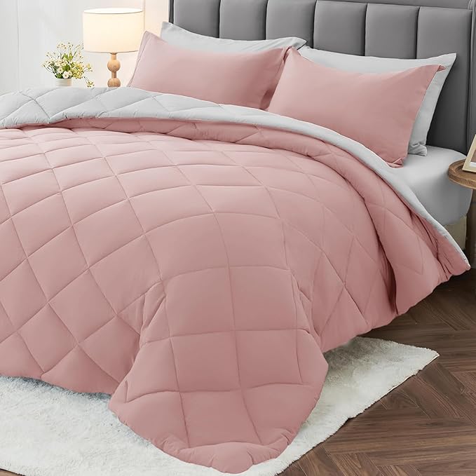 MUXHOMO 5 Pieces Twin XL Comforter Set, Reversible Bed in a Bag Twin XL Size by MUXHOMO