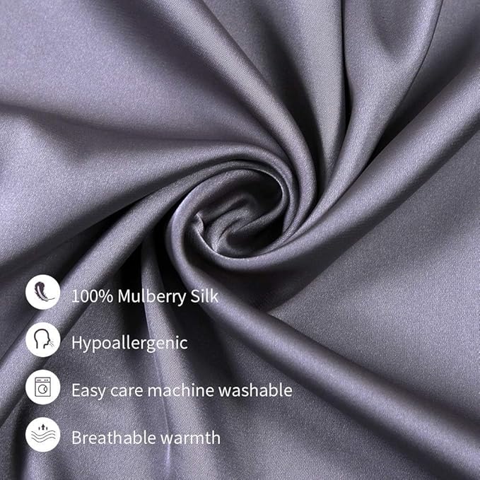 Jocoku 100% Mulberry Silk Pillowcases Set of 2 - Image 5