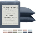 Karissa Mae Cooling Bamboo Viscose Queen Size Pillowcase Set | 100% FSC by KARISSAMAE