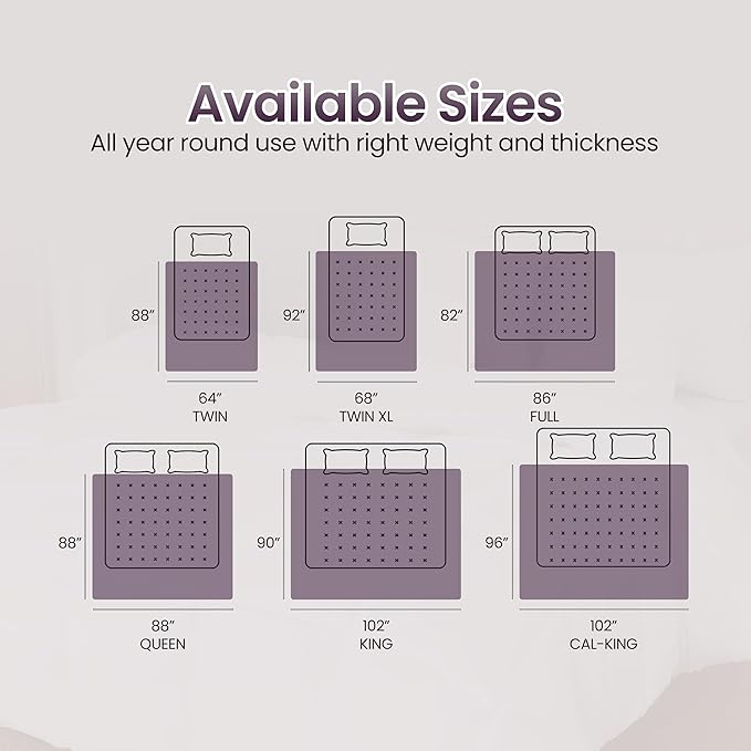 Utopia Bedding Twin Comforter Duvet Insert, Quilted Plum Comforter - Image 6