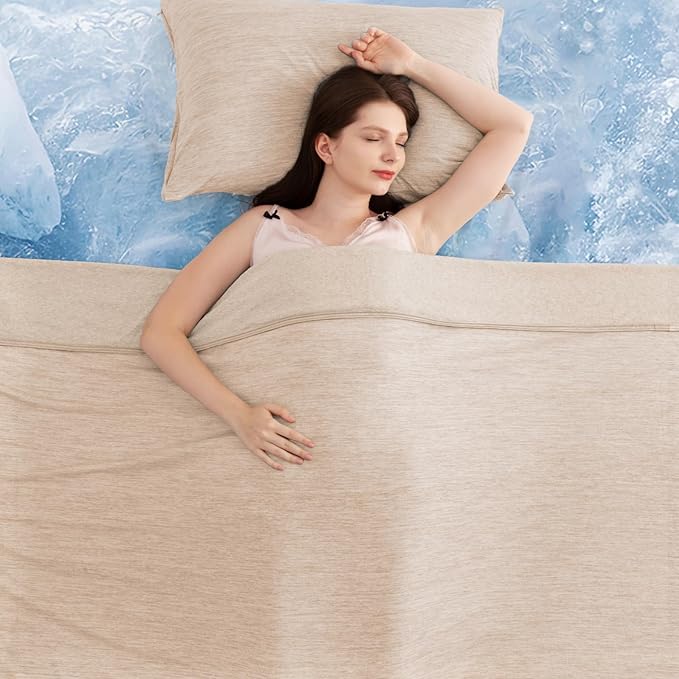Elegear Revolutionary Cooling Blanket Throw Absorbs Heat to Keep Body Cool by Elegear